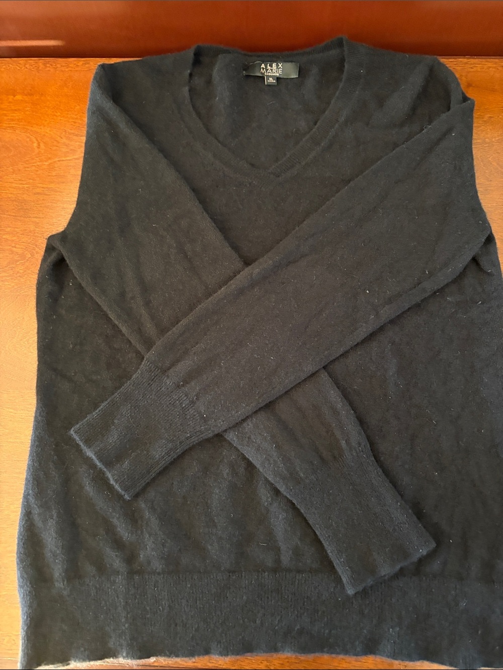 Alex Marie Black V-Neck Men's Sweater